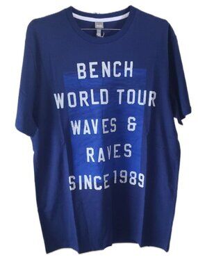 Brand New BENCH World Tour T-Shirt Navy Blue Small
